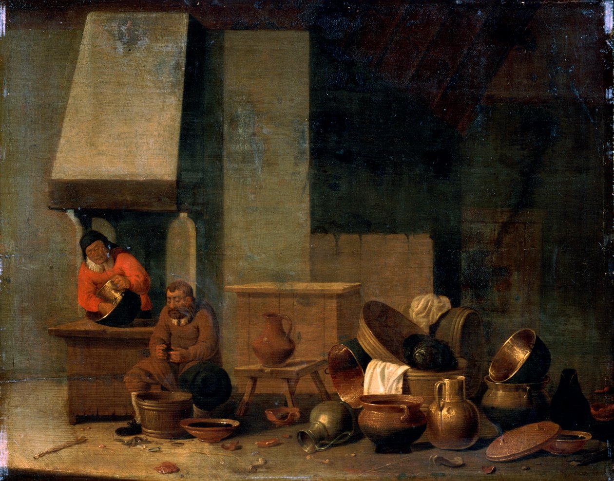 Köket, 1600-talet. av Unbekannt
