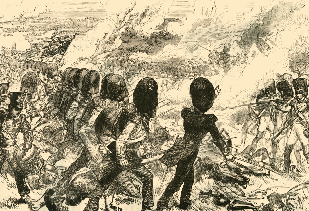 The Last Charge at Waterloo, 1815, 1890. av Unbekannt
