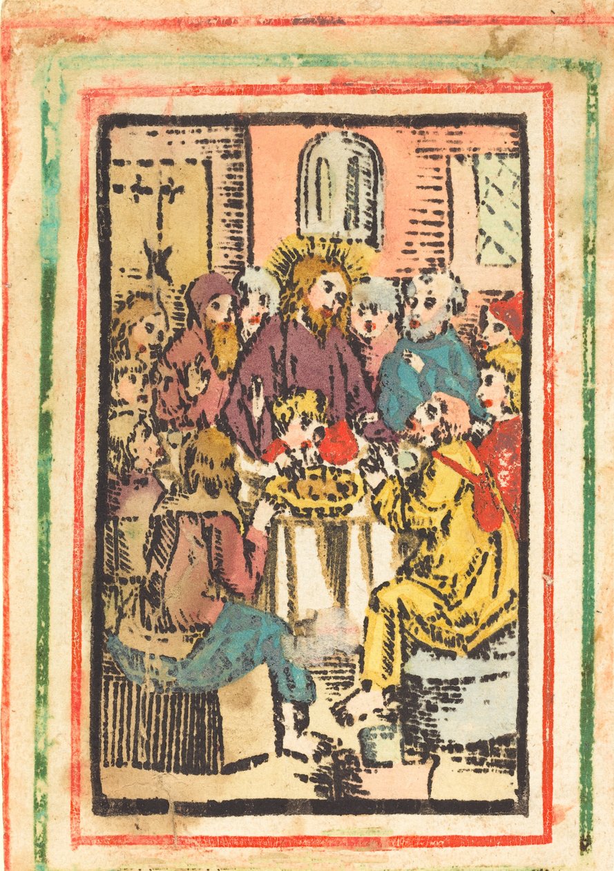 Den sista måltiden, ca. 14801500. av Unbekannt