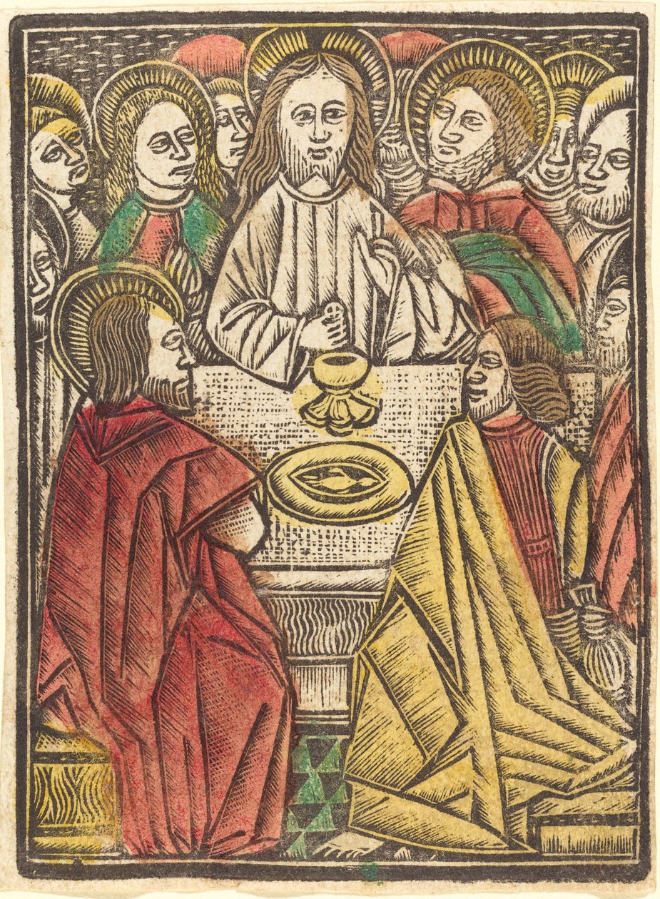 Den sista måltiden, ca. 1480. av Unbekannt