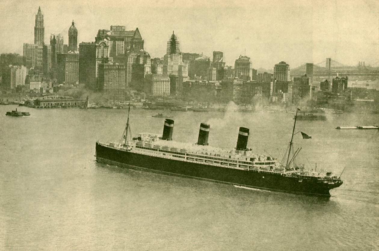 The Leviathan i New York, c1930. av Unbekannt