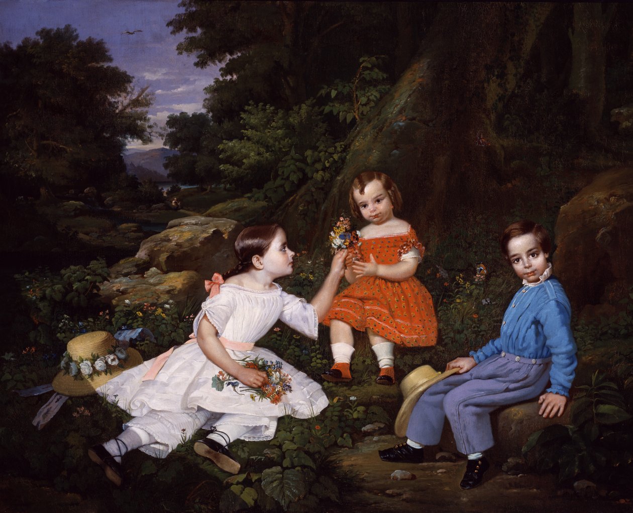Mabie-barnen, ca. 1852. av Unbekannt