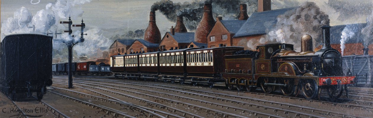 Manchester Express nära Stoke-on-Trent av Unbekannt