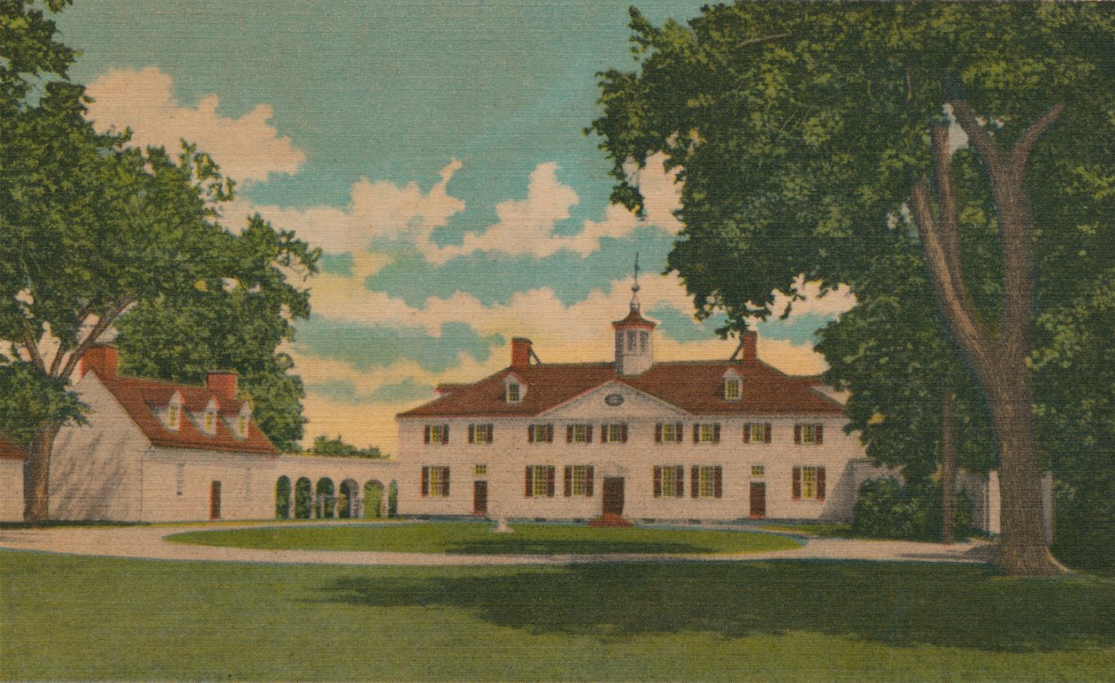 The Mansion and Court Yard, 1946 av Unbekannt