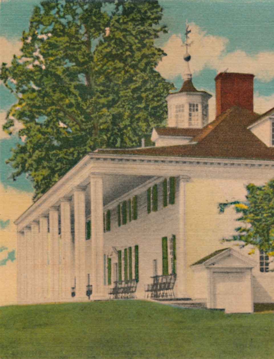 The Mansion, flodhöjd, 1946 av Unbekannt