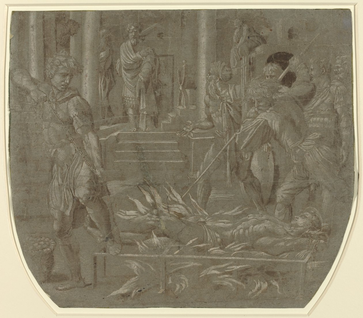 The Martyrdom of Saint Lawrence, 1500-talet. av Unbekannt