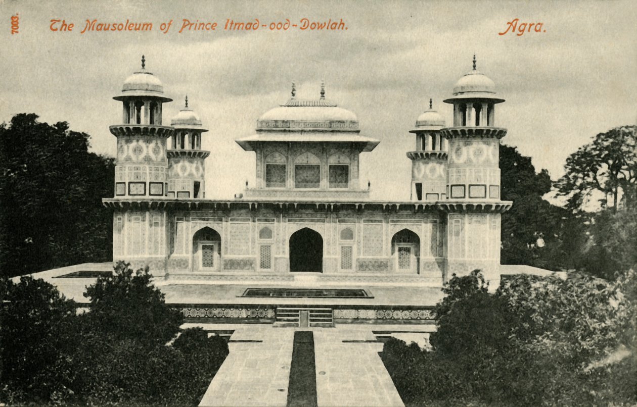 Prins Itmad-ood-Dowlahs mausoleum. Agra. av Unbekannt
