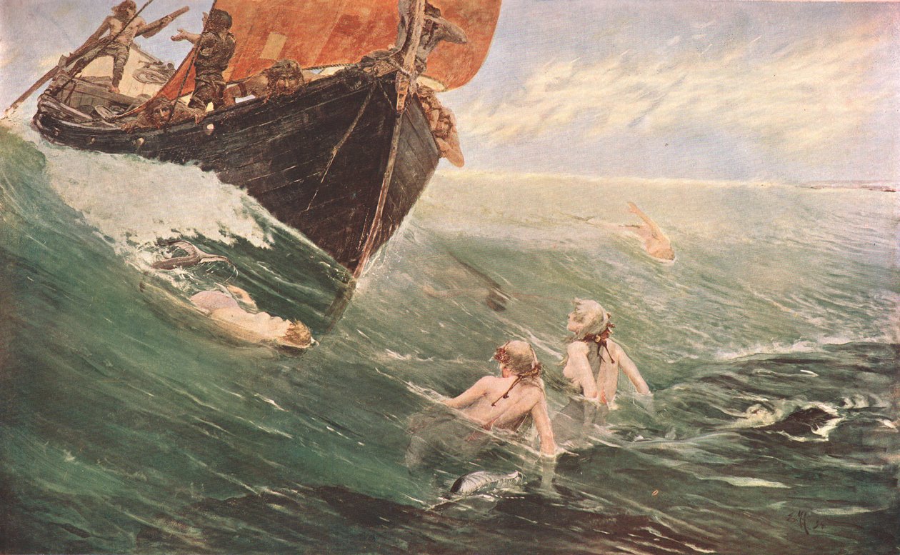 The Mermaids Rock, 1894, c1902. av Unbekannt