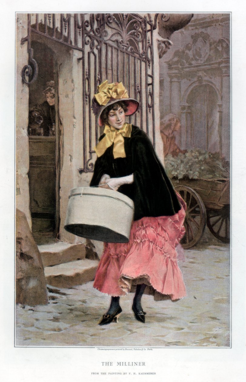 The Milliner, 1890 av Unbekannt