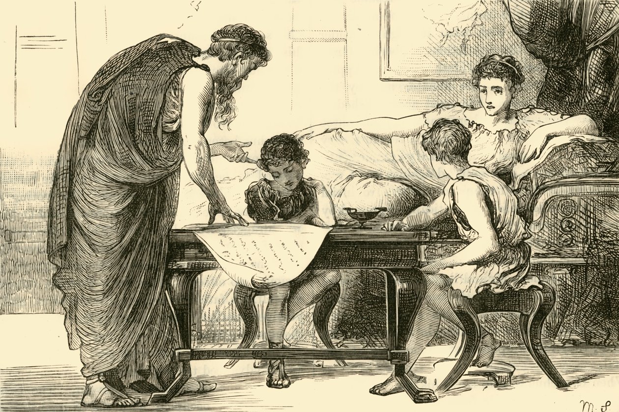 Gracchis moder, 1890. av Unbekannt