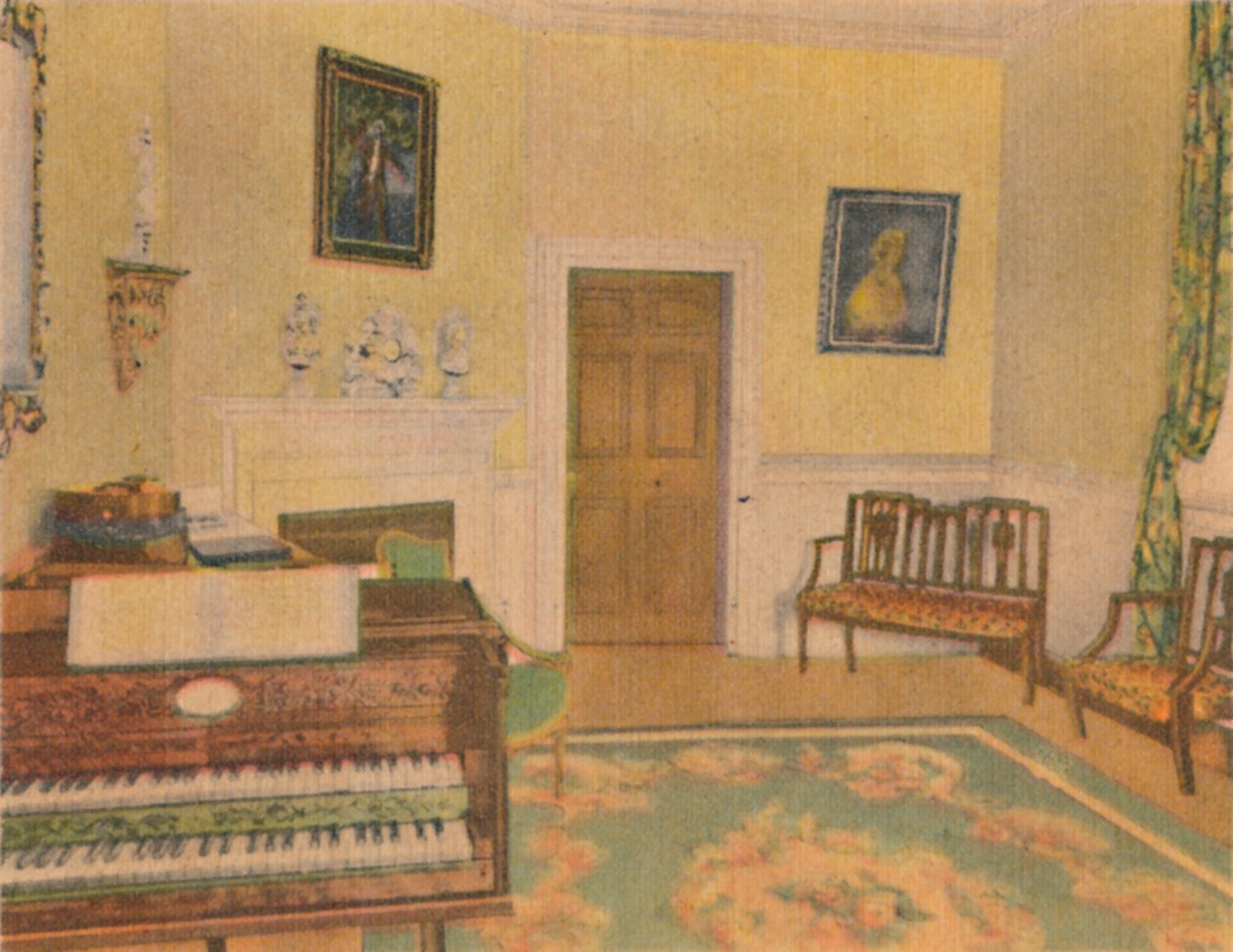 Musikrummet, 1946 av Unbekannt