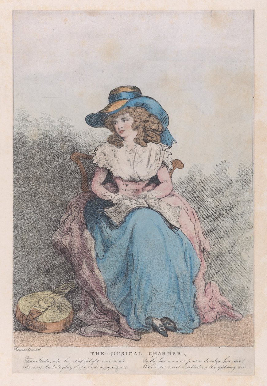 Den musikaliska charmören, ca. 1793., ca. 1793. av Unbekannt