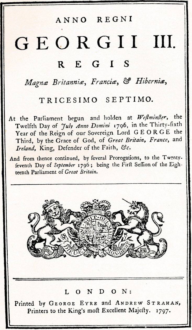 Myterilagen, 1797, 1934 av Unbekannt