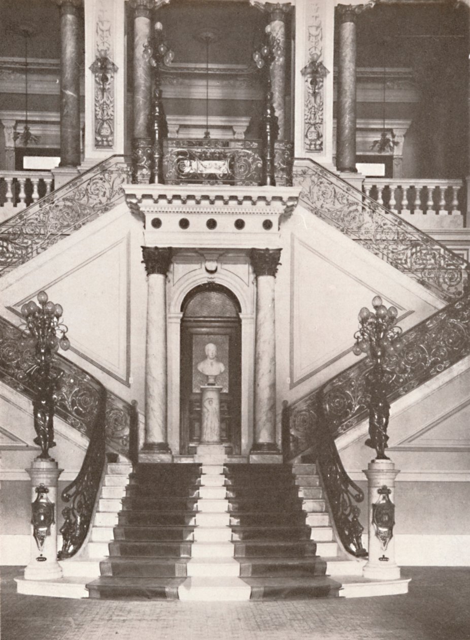 Nationalbibliotekets trappa, 1914 av Unbekannt