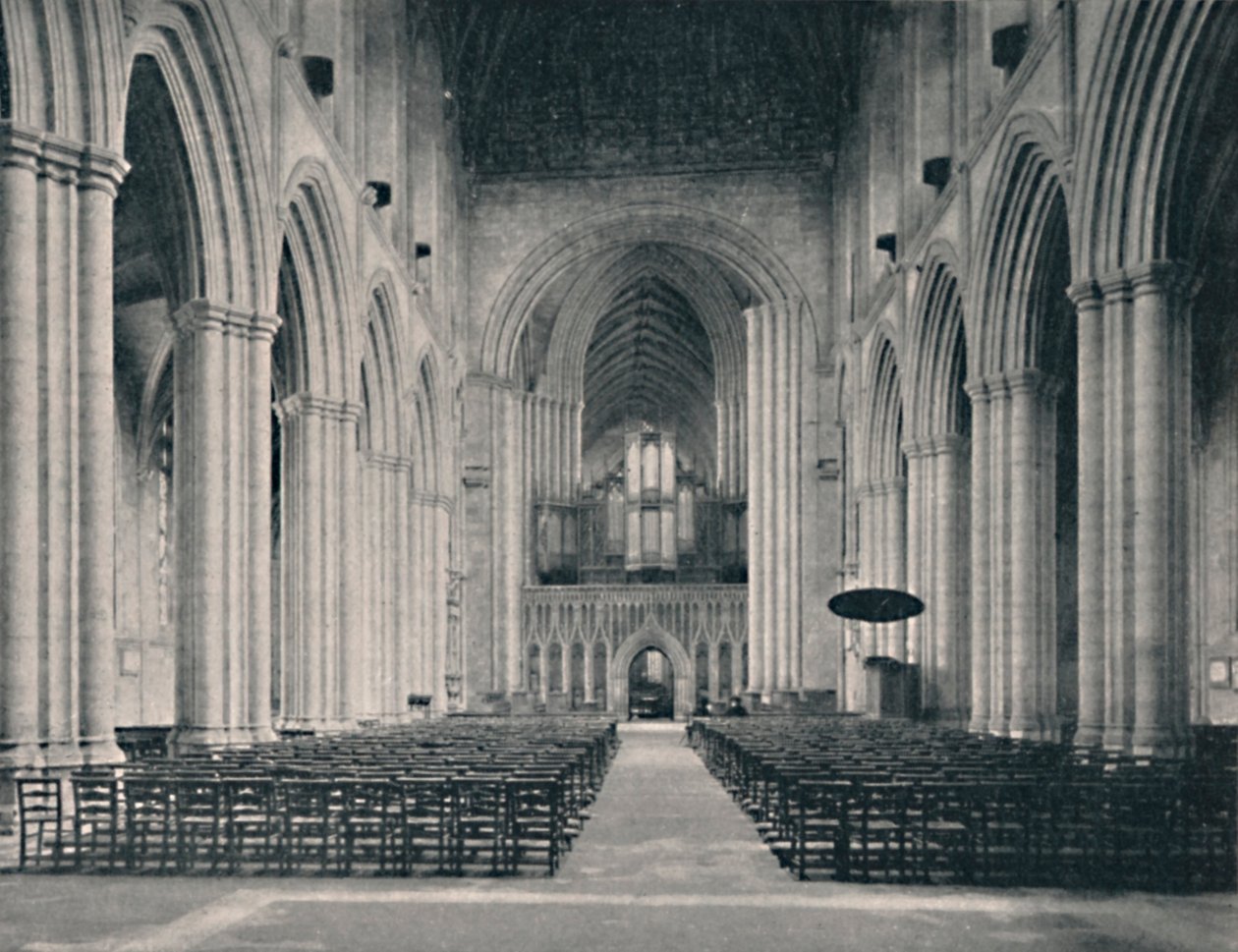 The Nave, Ripon Cathedral, 1904 av Unbekannt