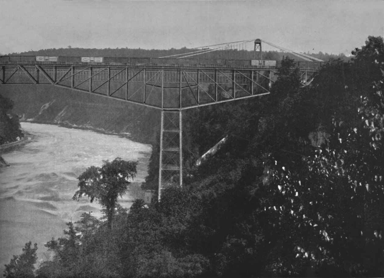 Niagara Cantilever Bridge, 1800-talet av Unbekannt