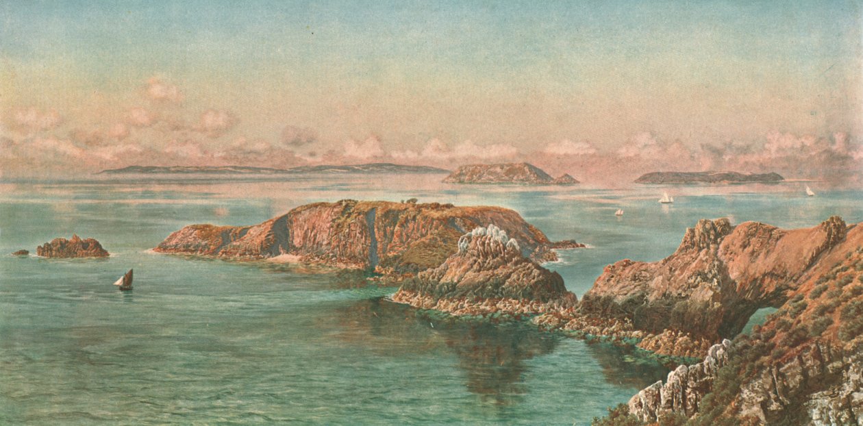 Den normandiska skärgården Kanalöarna, 1885, c1902. av Unbekannt