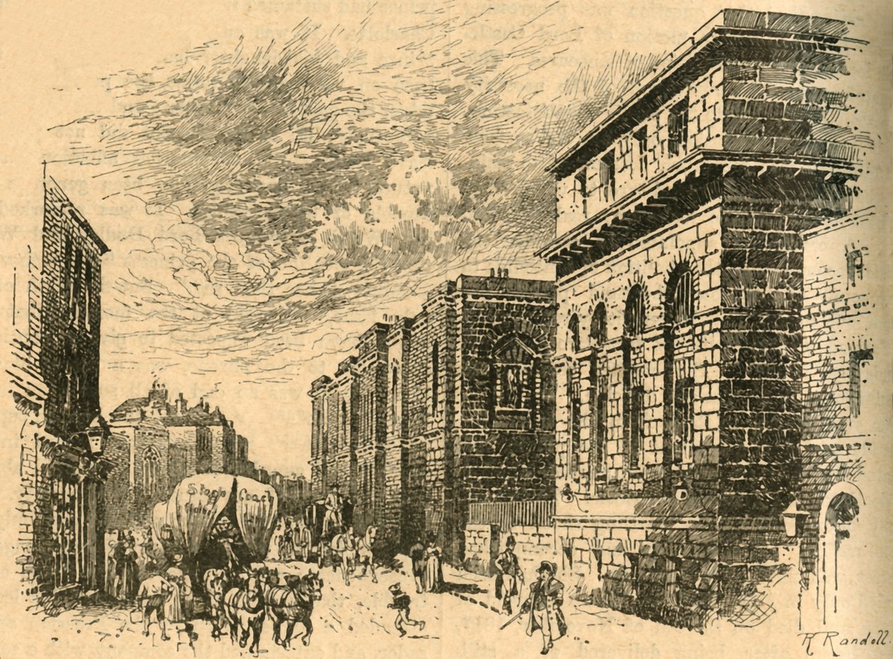 The Old Bailey, London, tidigt 1800-tal c1890. av Unbekannt