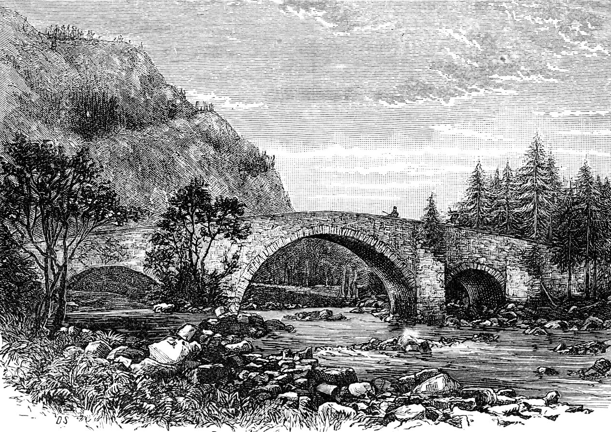 The Old Bridge, Invercauld, Skottland, 1900 av Unbekannt