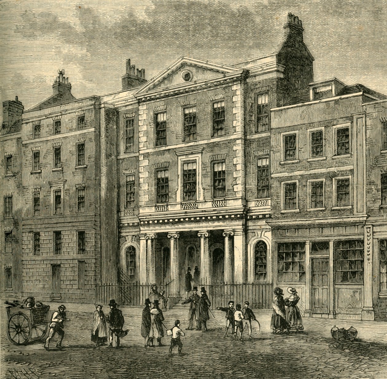 Den gamla kolbörsen, c1872. av Unbekannt