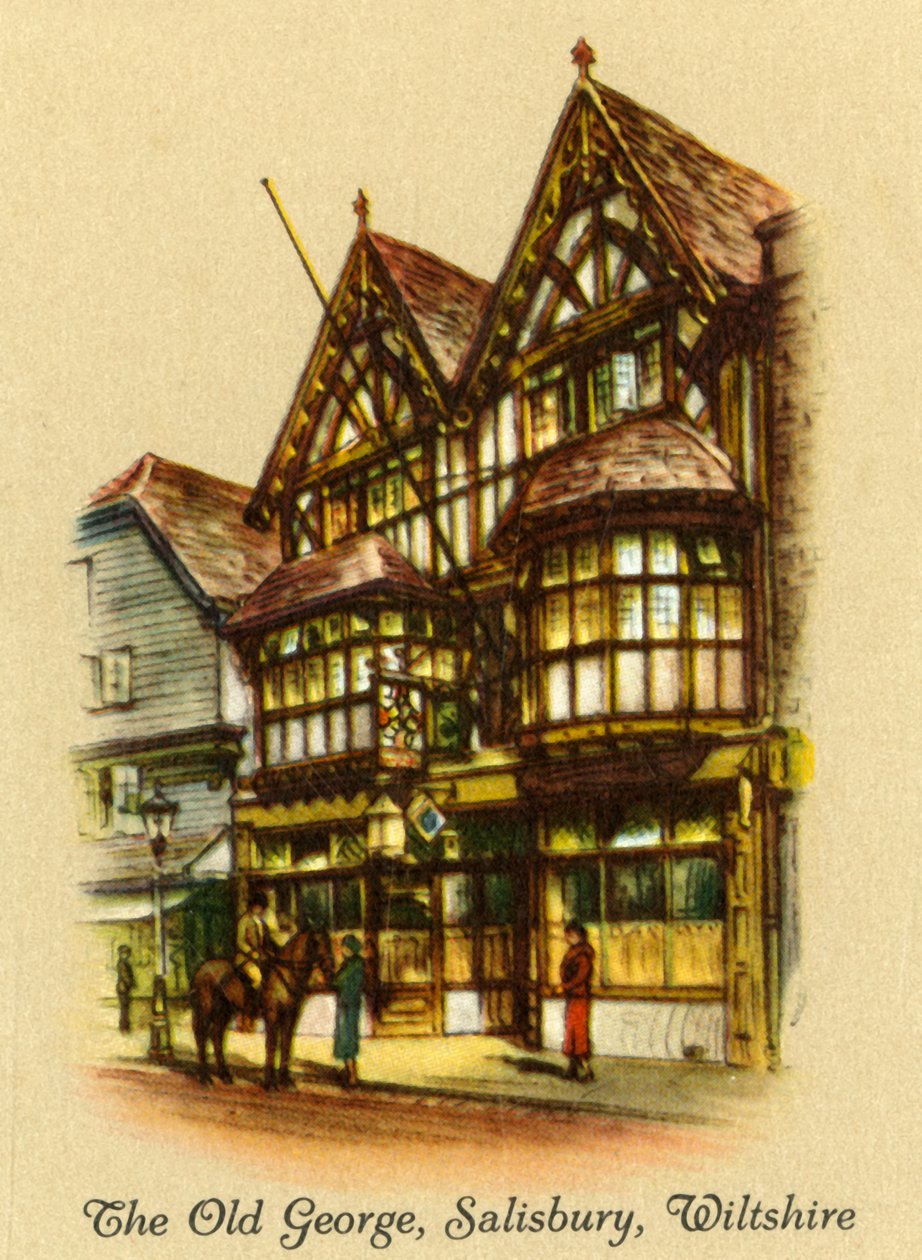 The Old George, Salisbury, Wiltshire, 1936. av Unbekannt