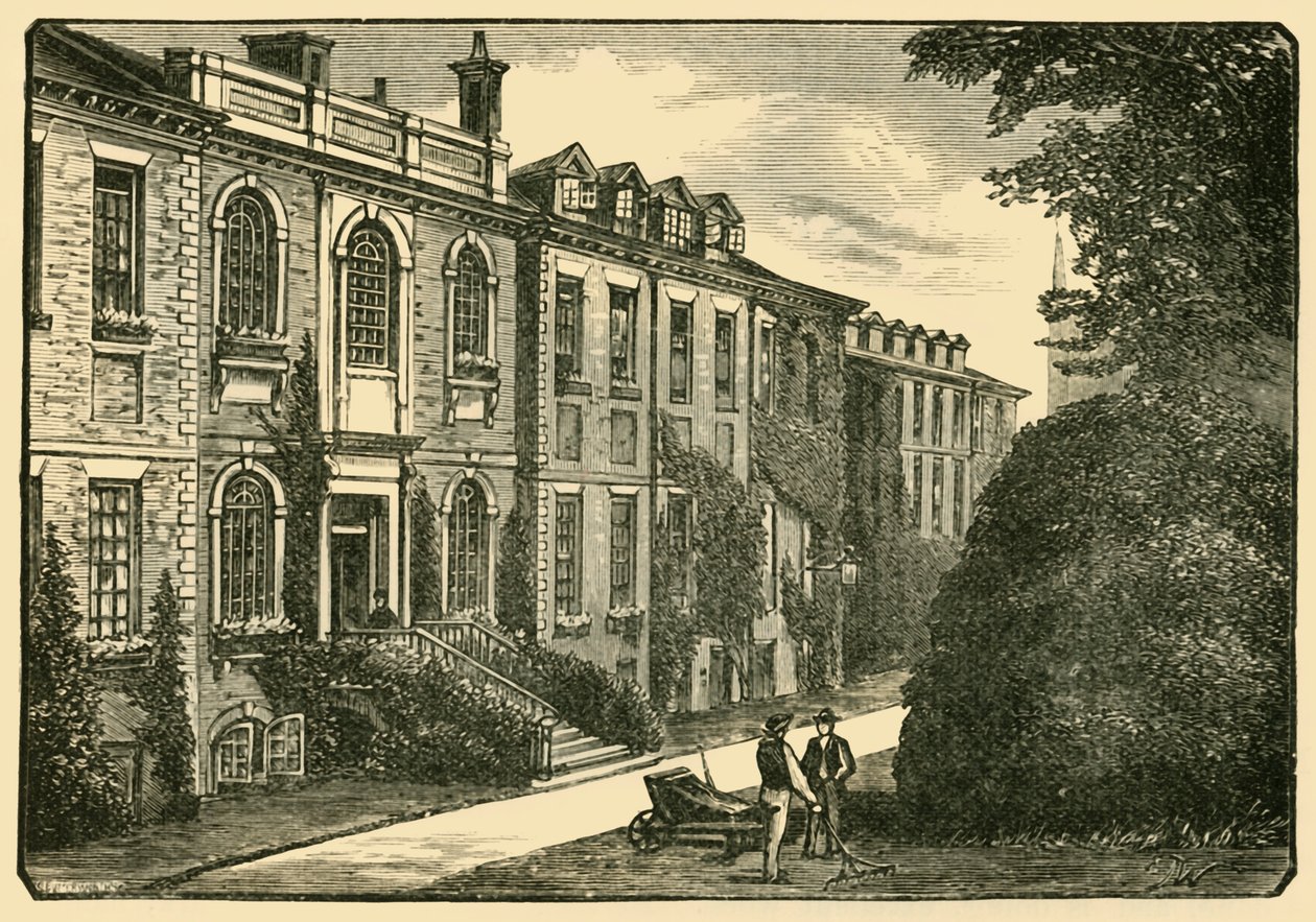 Det gamla huset, från Mästarnas trädgård, 1898. av Unbekannt