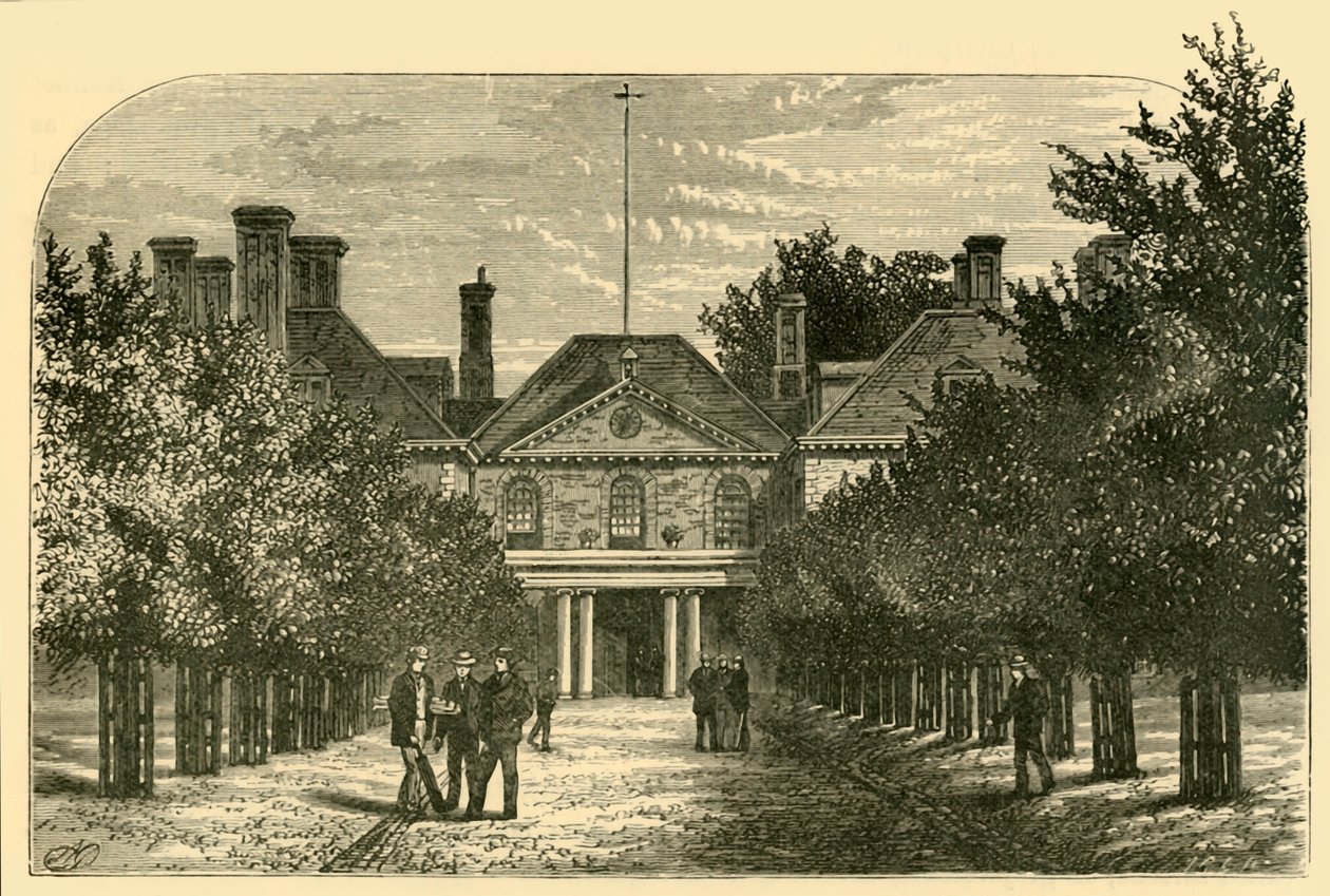 Gamla huset, från hovet, 1898. av Unbekannt