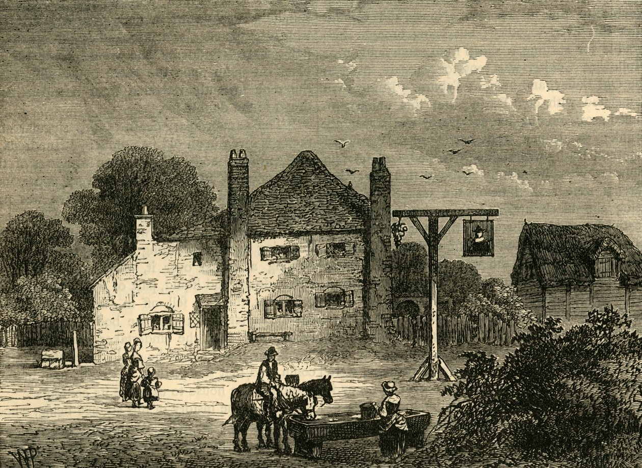 Den gamla moderns röda mössa, 1746, c1876. av Unbekannt