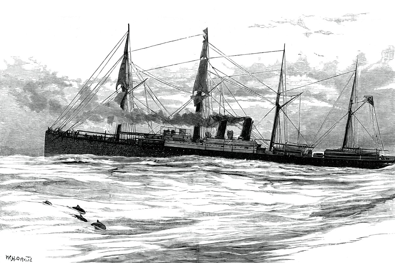 The Orient Steam Navigation Companys ångfartyg Orient, c1880 av Unbekannt