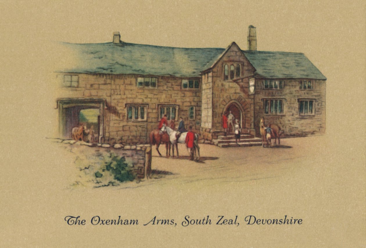The Oxenham Arms, South Zeal, Devonshire, 1939 av Unbekannt
