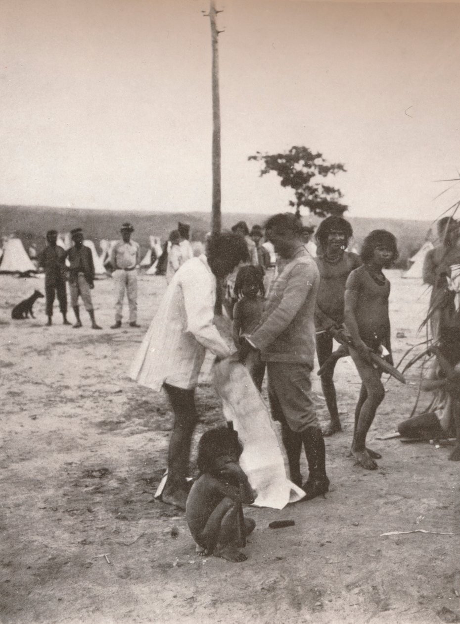 The Pacification of the Indians, 1914 av Unbekannt