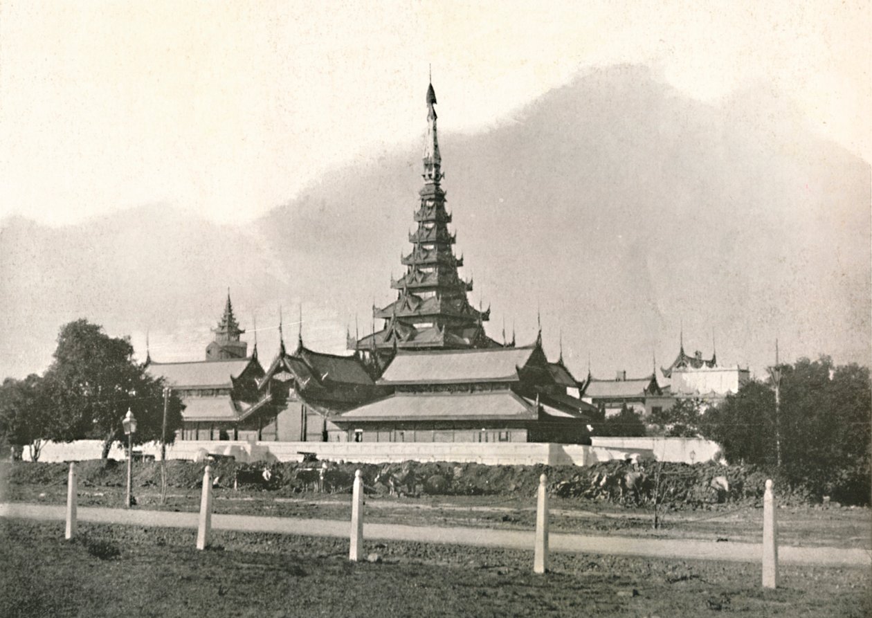 Palatset, Mandalay, 1900. av Unbekannt