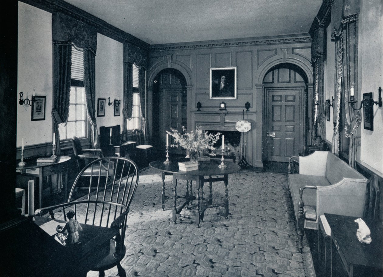The Parlour of the Raleigh Tavern, c1938 av Unbekannt