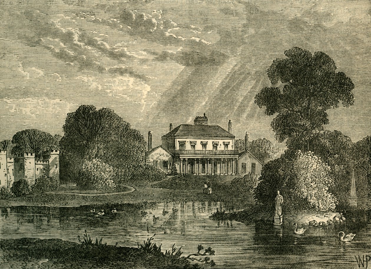 Paviljongen, Hans Place, år 1800, c1876. av Unbekannt