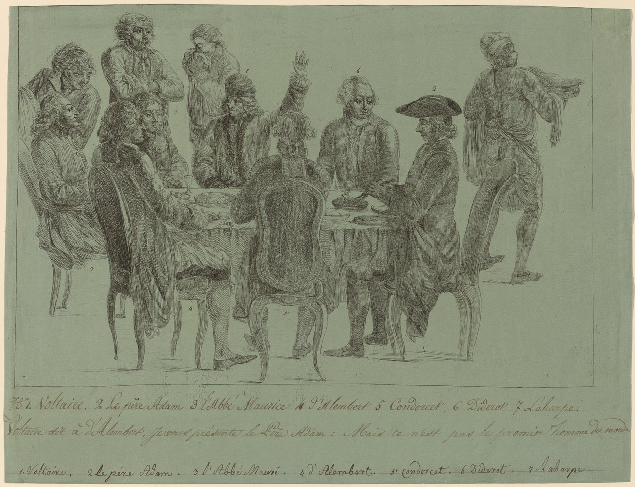 Filosofernas måltid, efter 1772. av Unbekannt
