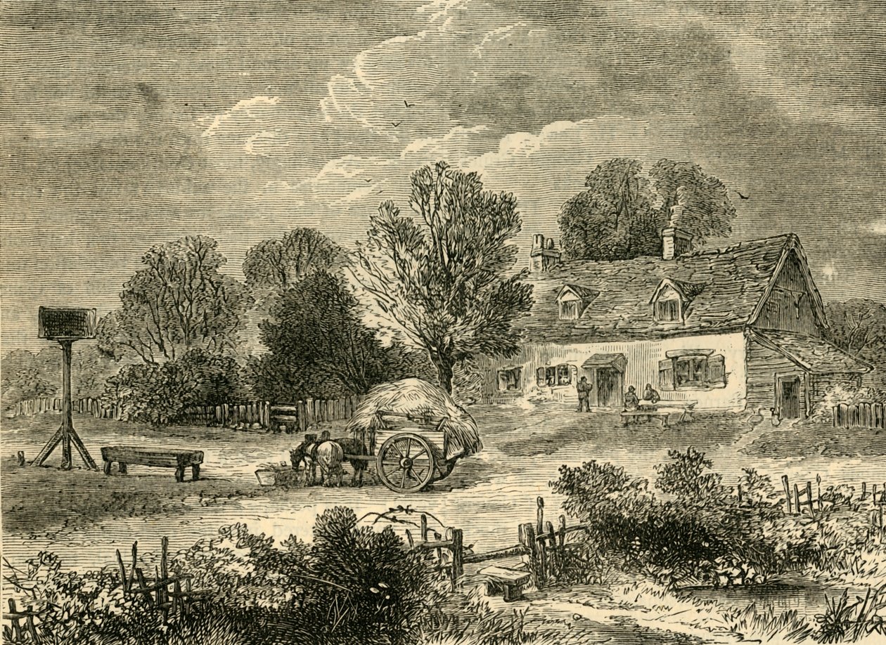 Plogen vid Kensal Green, 1830, c1876. av Unbekannt