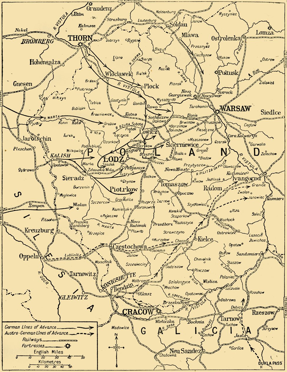 Den polska kampanjen, 1914, c1920. av Unbekannt