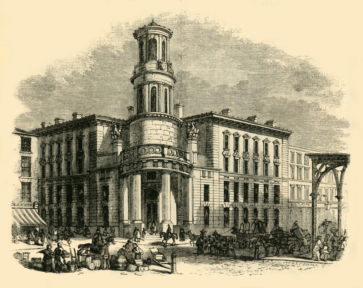 Den nuvarande kolbörsen, c1872. av Unbekannt