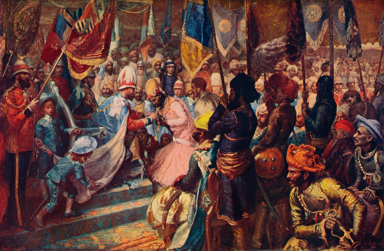 Prinsen av Wales i Indien, 1876 1906. av Unbekannt