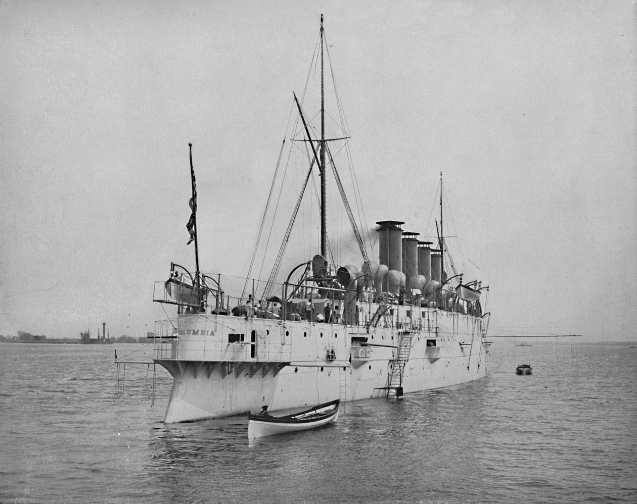 Den skyddade kryssaren Columbia., c1897. av Unbekannt