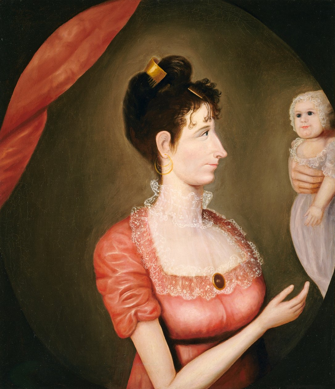 Den stolta modern, ca. 1810. av Unbekannt