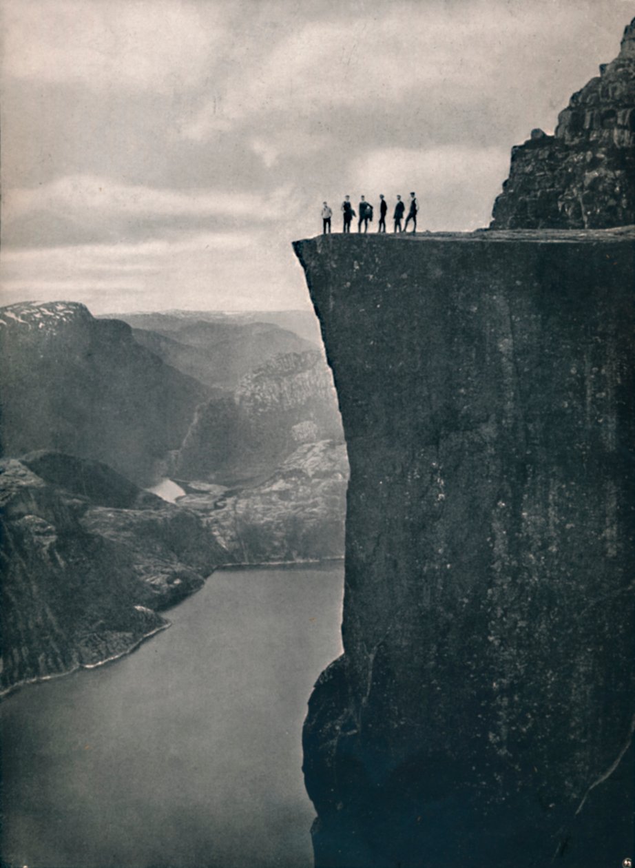 Predikstolen i Lysefjord, 1914. av Unbekannt