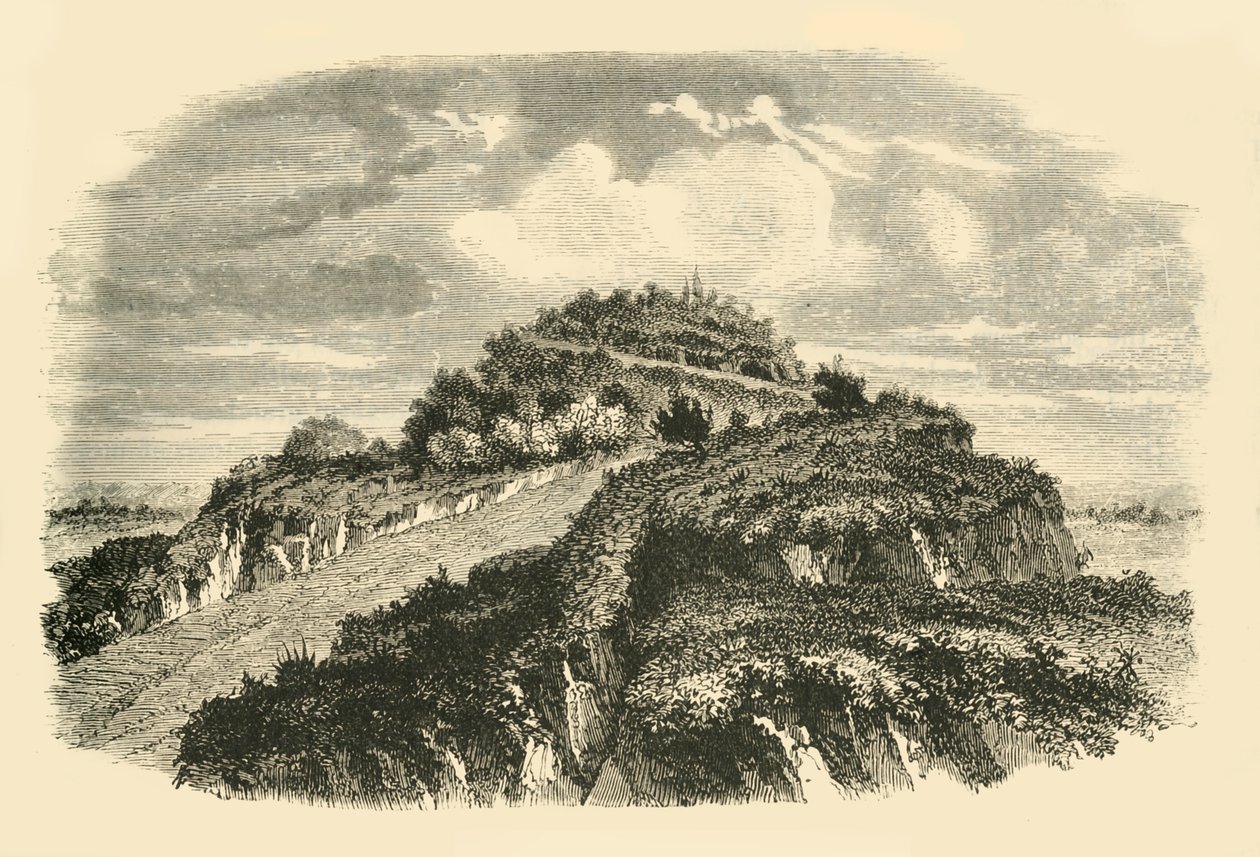 Pyramiden i Cholula, 1890. av Unbekannt