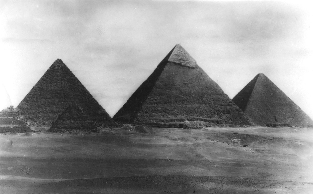 Pyramiderna i Giza, Egypten, 1949 av Unbekannt