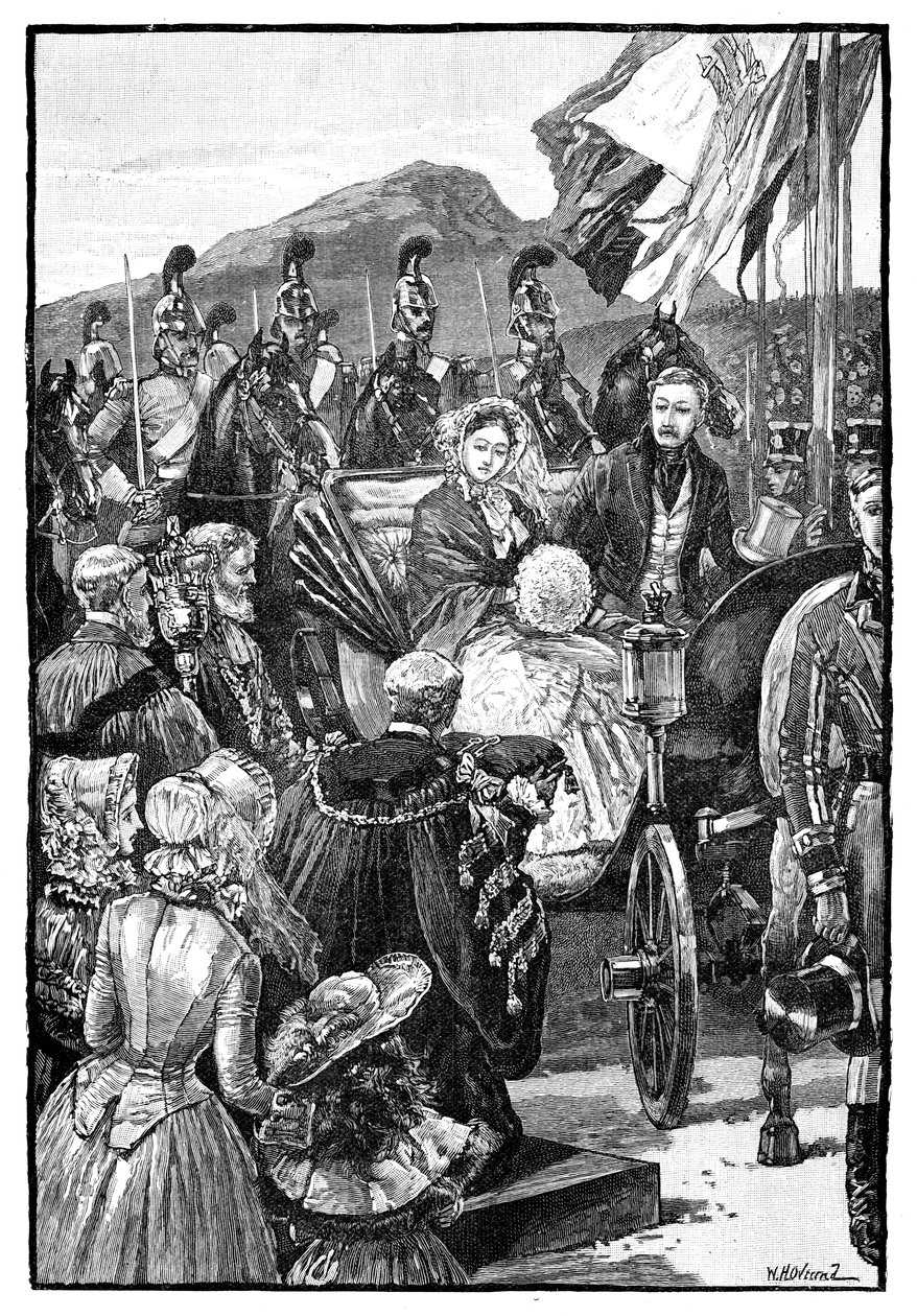 Drottningens intåg i Edinburgh, c1840-talet, 1900 av Unbekannt