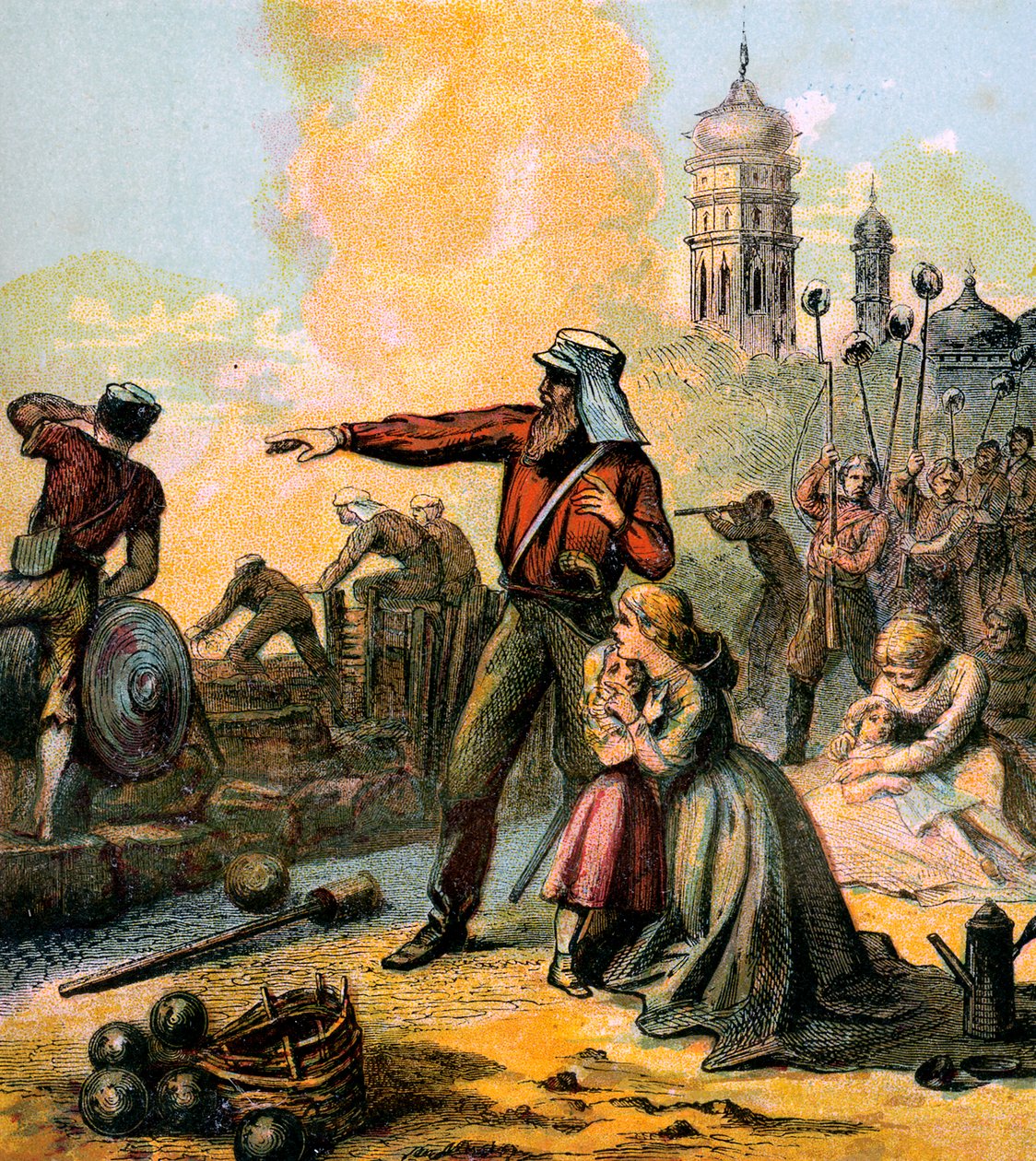 The Relief of Lucknow, 1857 c1850-talet av Unbekannt