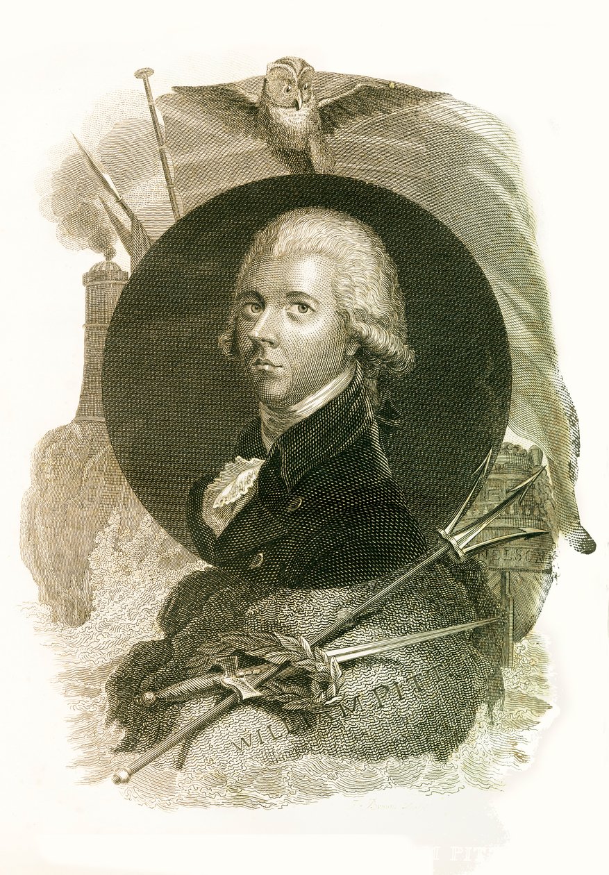 The Right Honorable William Pitt, 1759-1806, 1816. av Unbekannt