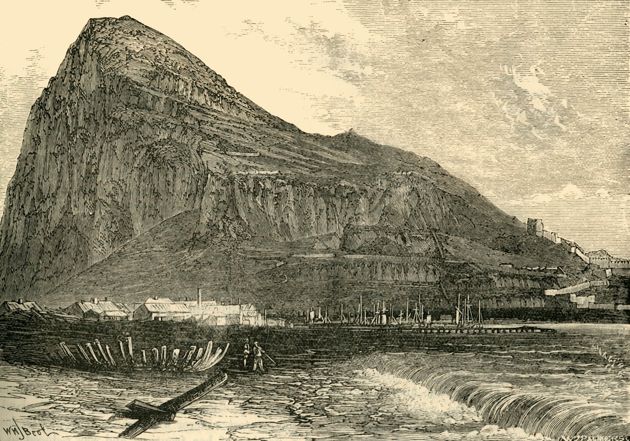 Gibraltarklippan, 1890. av Unbekannt