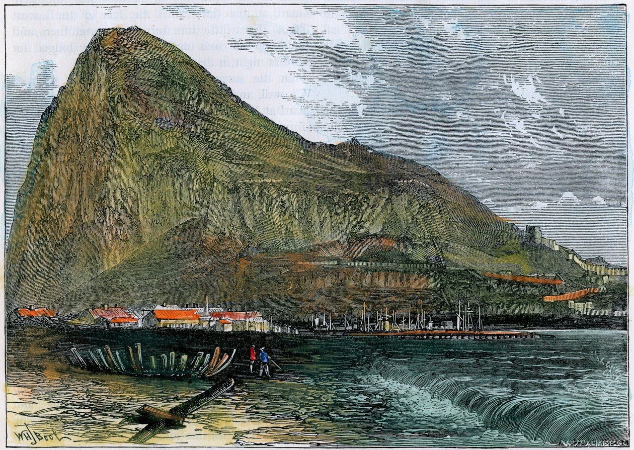The Rock of Gibraltar, c1880 av Unbekannt