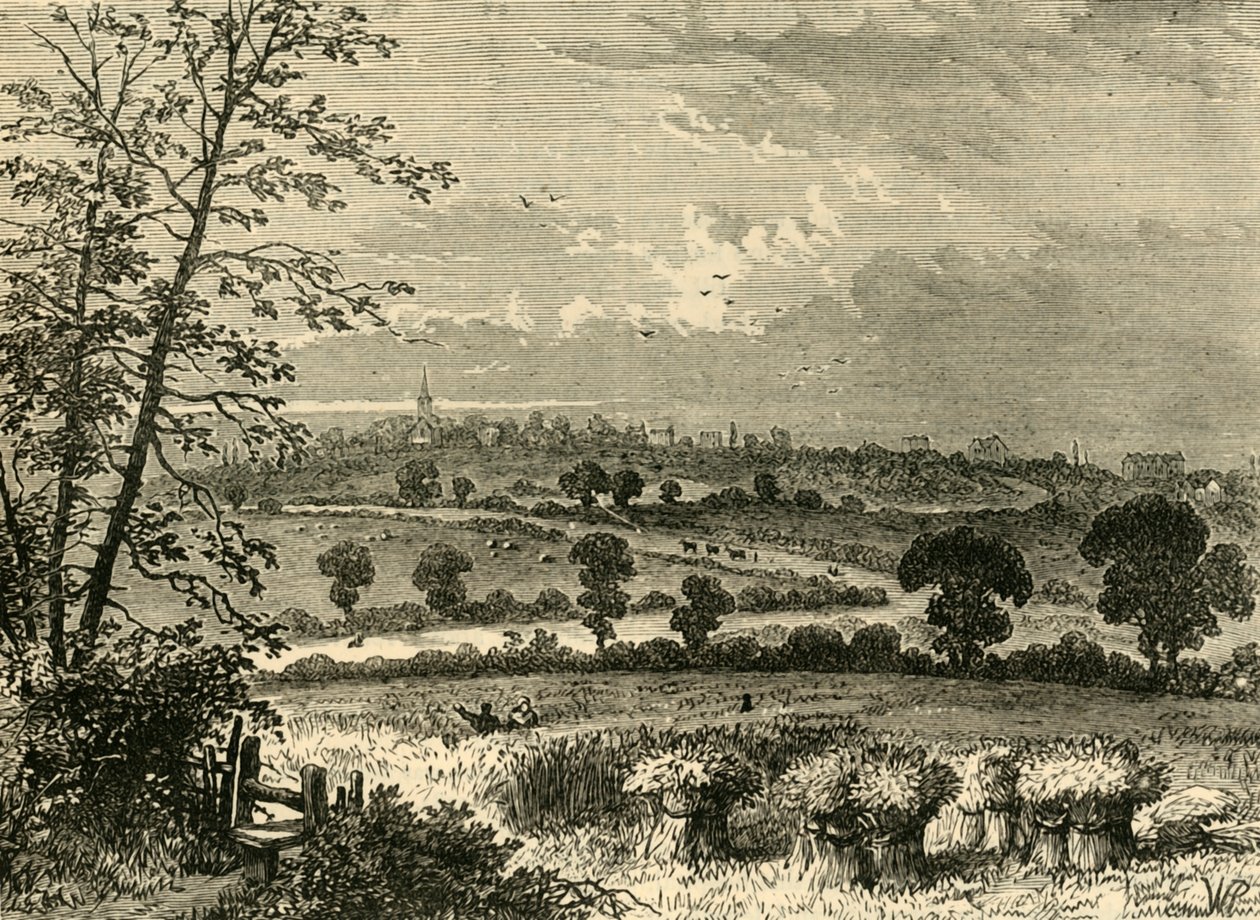The Roman Road, Tufnell Park, 1838, c1876. av Unbekannt
